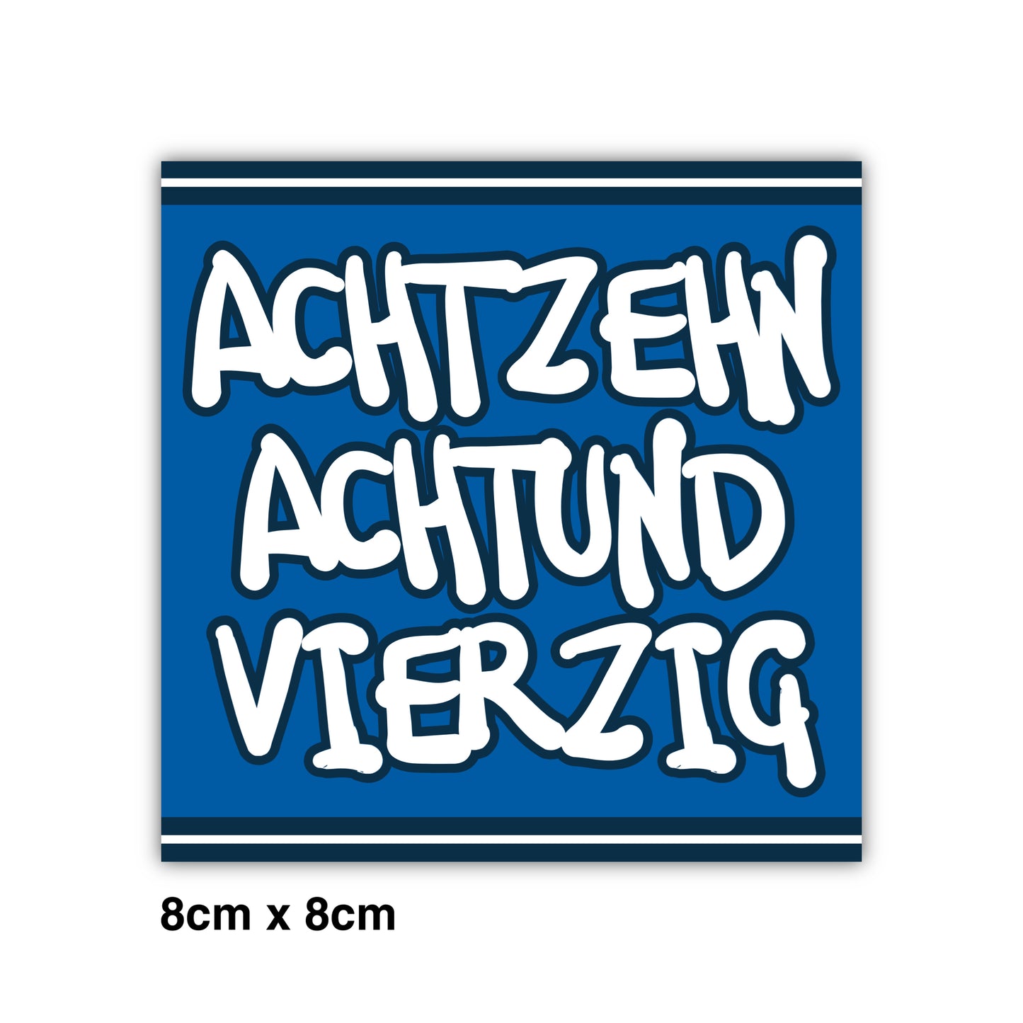 Aufkleber „Achtzehnachtundvierzig“