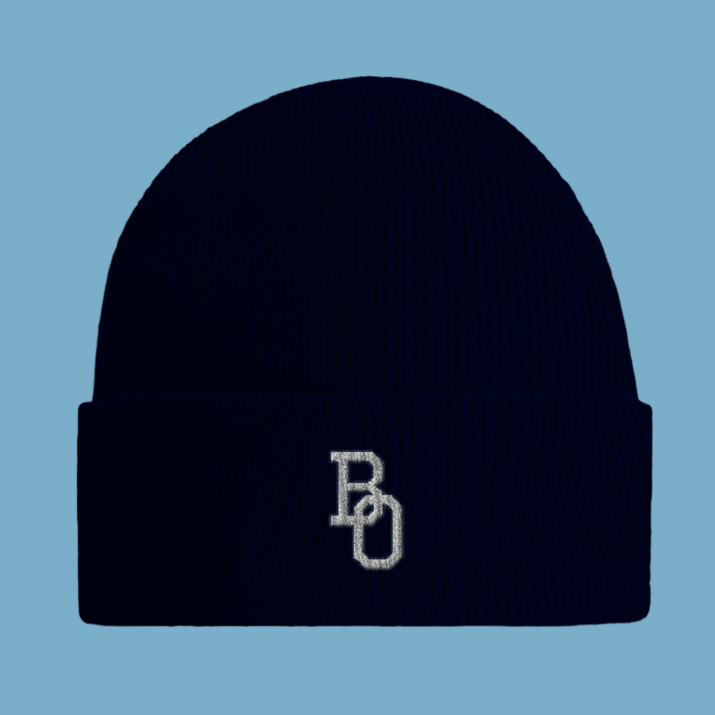 Umgeschlagene Beanie "College BO"
