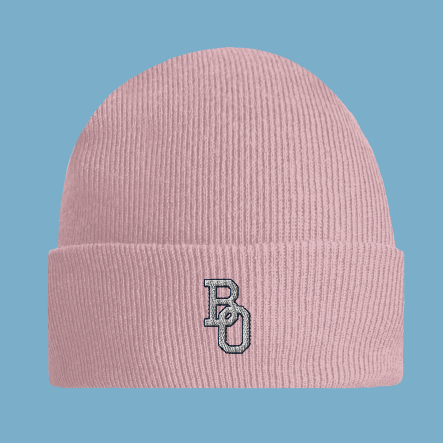 Umgeschlagene Beanie "College BO"