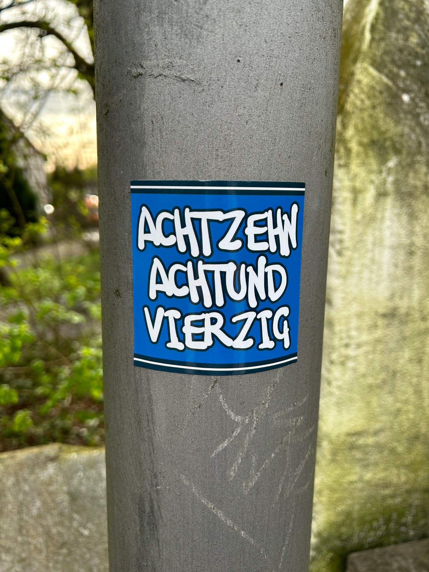 Aufkleber „Achtzehnachtundvierzig“