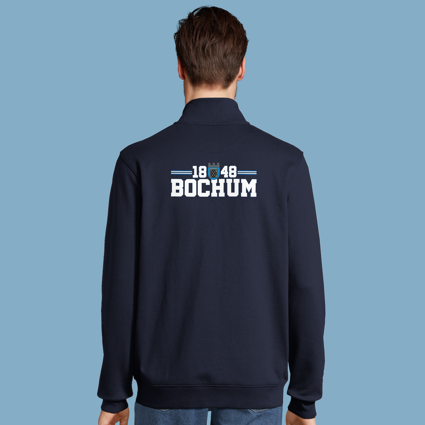 Unisex Sweatjacke "1848 Bochum Streifen"