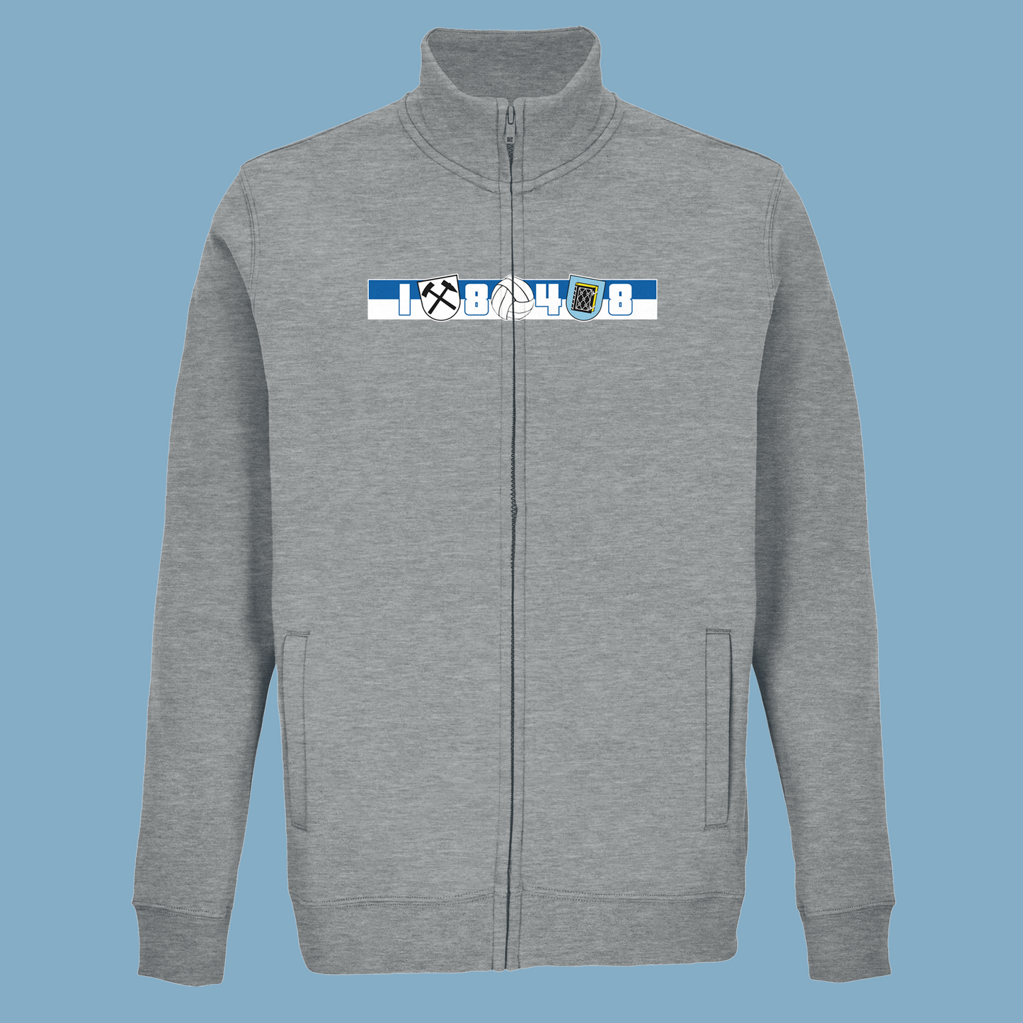 Unisex Sweatjacke "Region, Stadt, Verein"