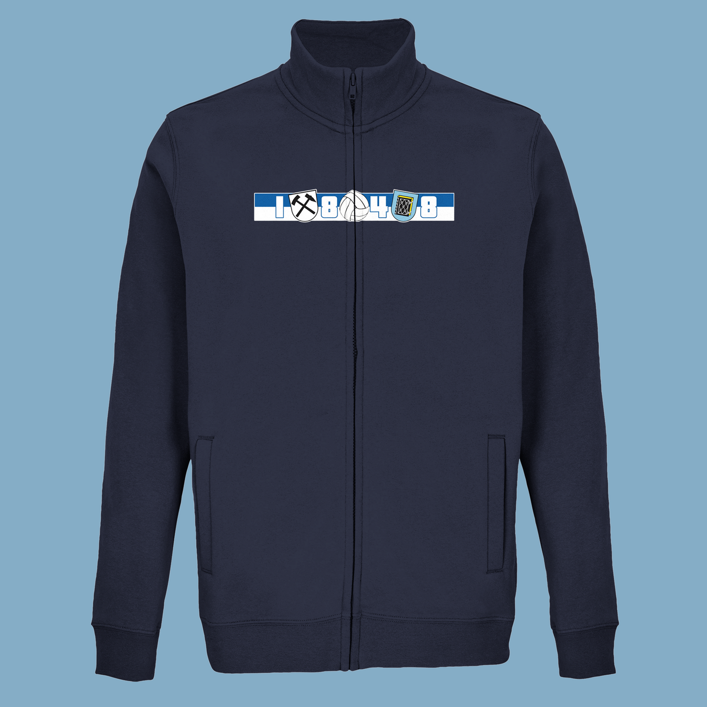 Unisex Sweatjacke "Region, Stadt, Verein"