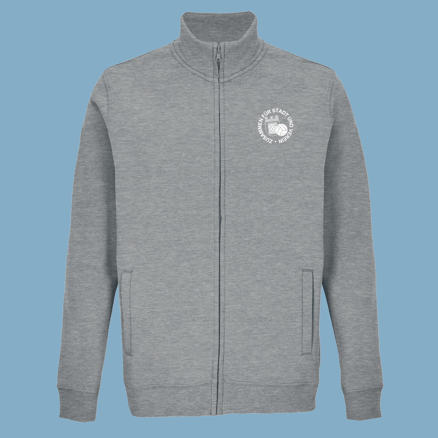 Unisex Sweatjacke "Zusammen für Stadt und Verein"