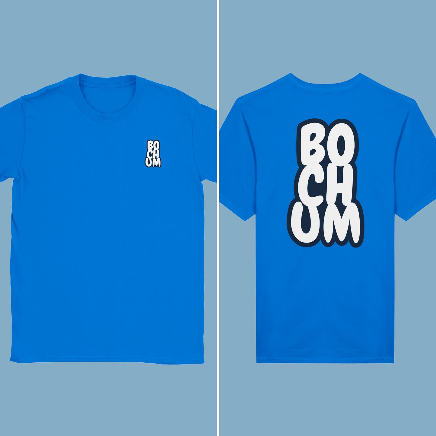 Unisex T-Shirt "Bochum Cartoon Rück/Beidseitig"