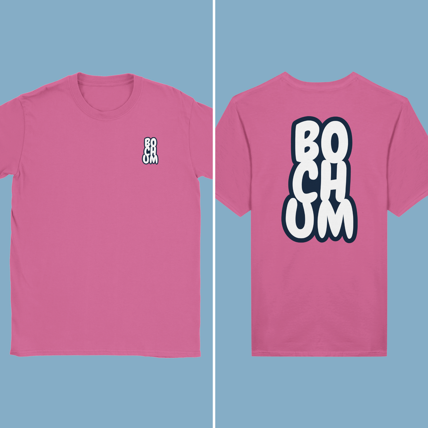 Unisex T-Shirt "Bochum Cartoon Rück/Beidseitig"