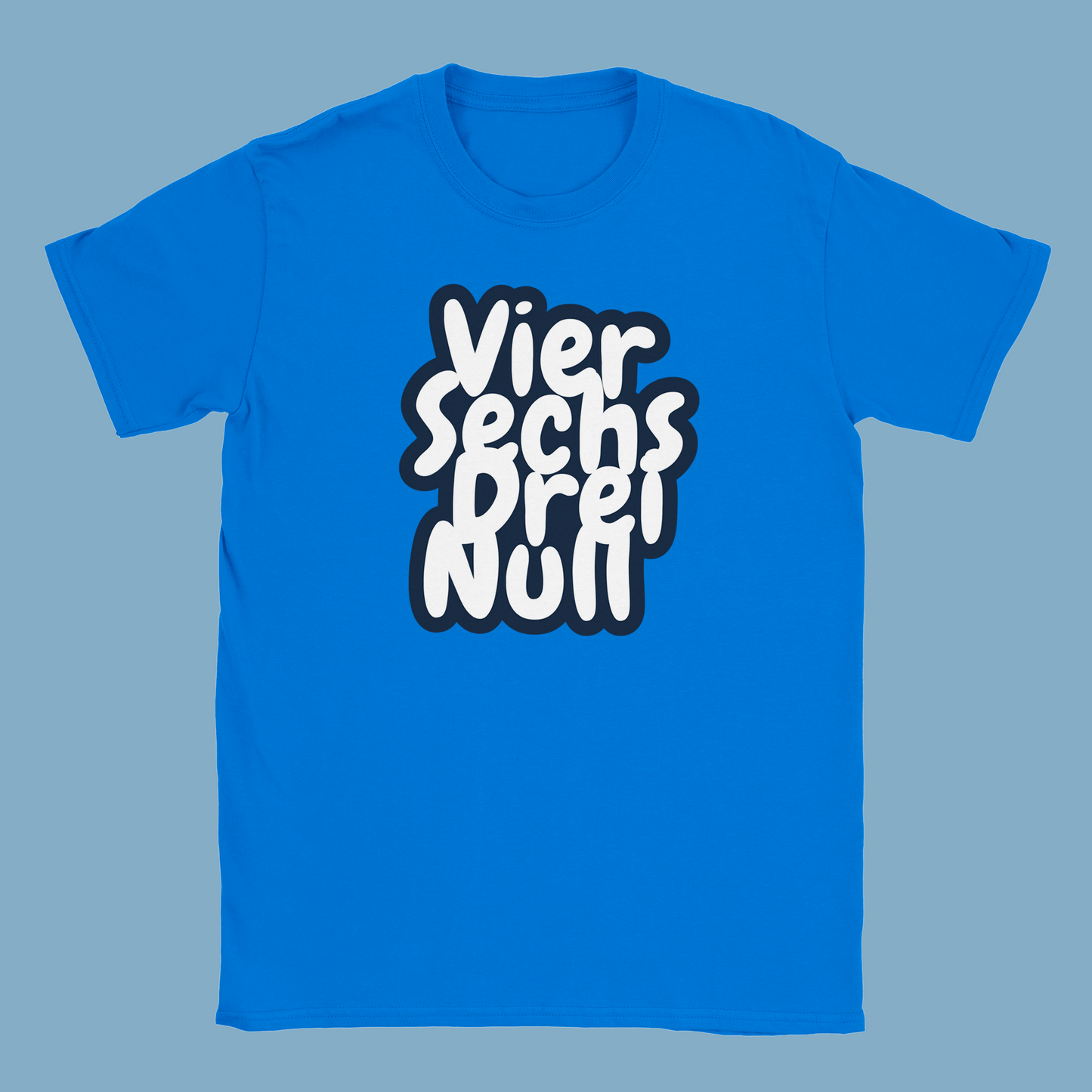 Unisex T-Shirt "Viersechsdreinull Cartoon Vorderseite"
