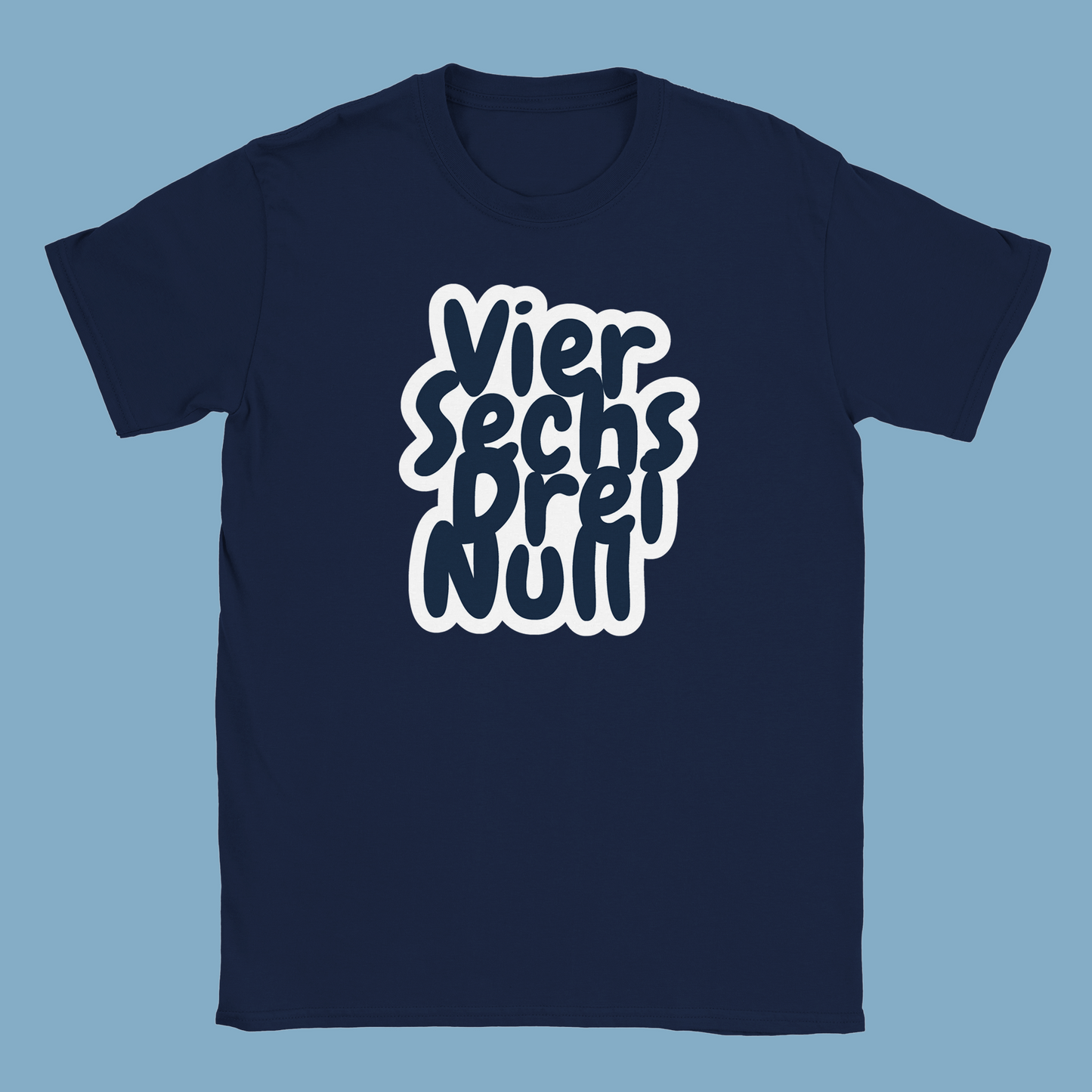 Unisex T-Shirt "Viersechsdreinull Cartoon Vorderseite"