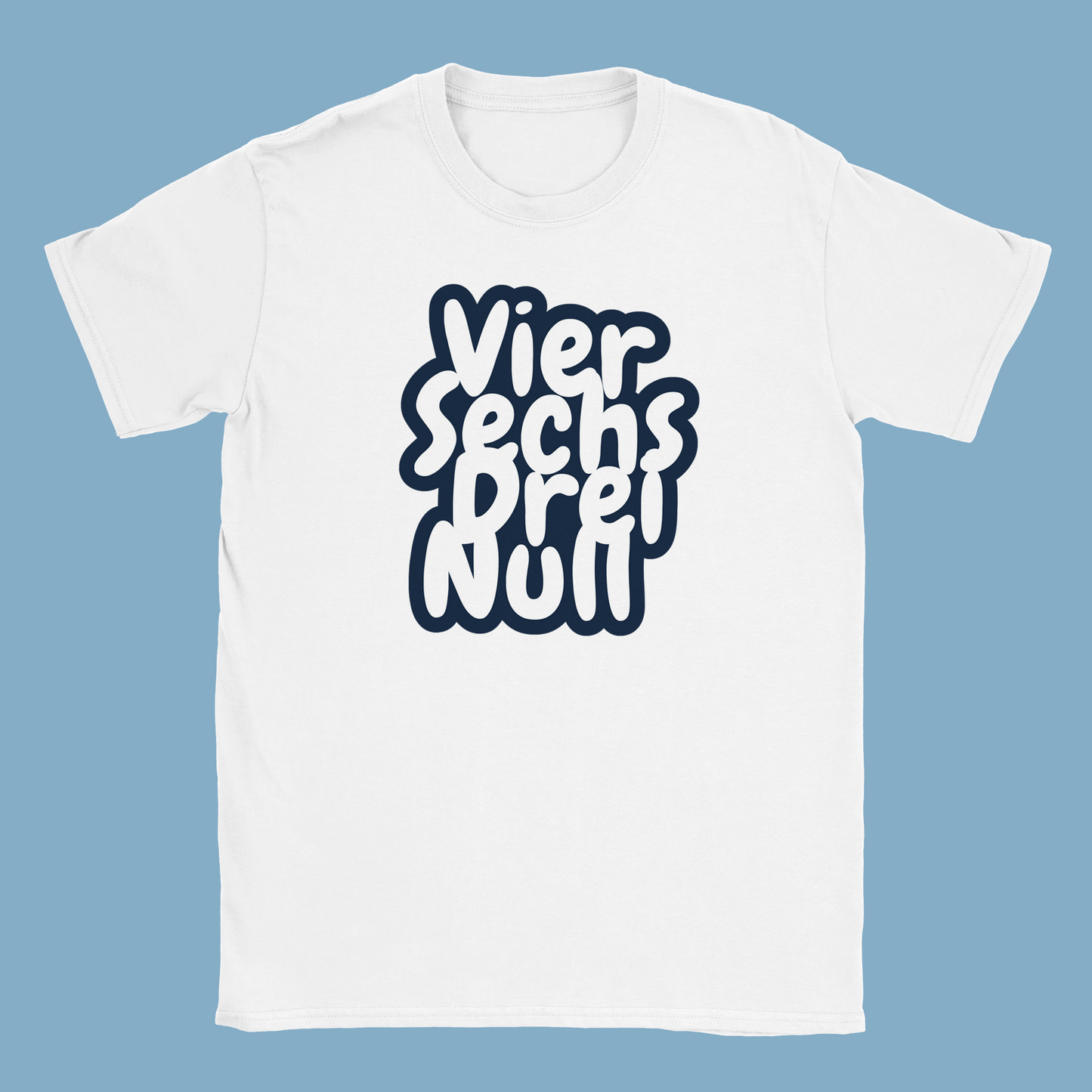 Unisex T-Shirt "Viersechsdreinull Cartoon Vorderseite"