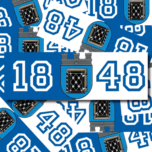 Aufkleber "1848 Blau/Weiß"