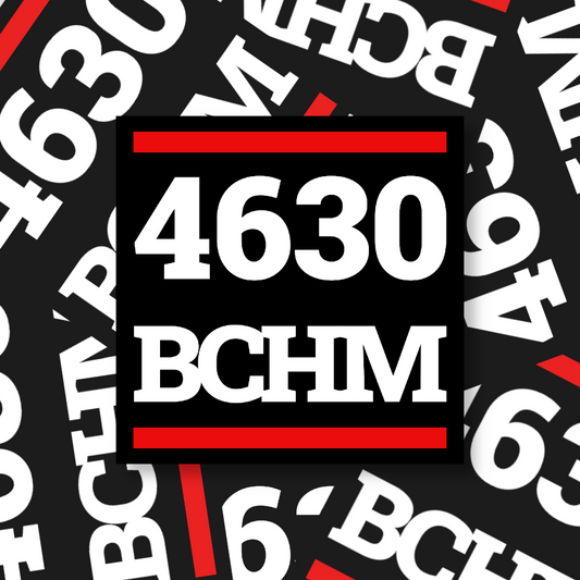 Aufkleber "4630 BCHM"