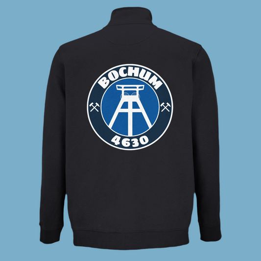 Unisex Sweatjacke "Förderturm Rückseite"