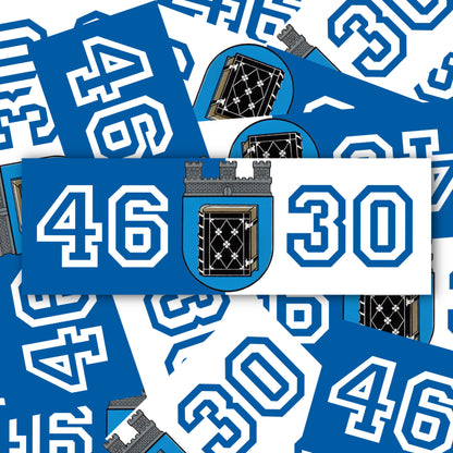 Aufkleber "4630 Blau/Weiß"