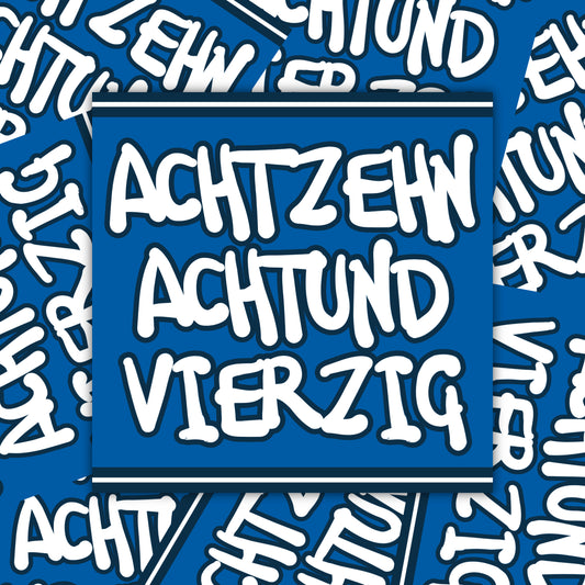 Aufkleber „Achtzehnachtundvierzig“