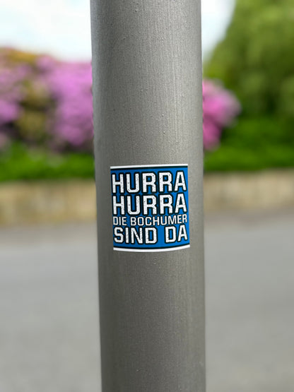 Aufkleber "Hurra Hurra"