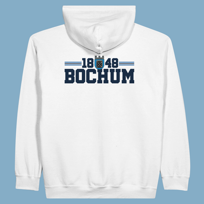 Unisex Kapuzen-Zip-Hoodie "1848 Bochum Streifen"