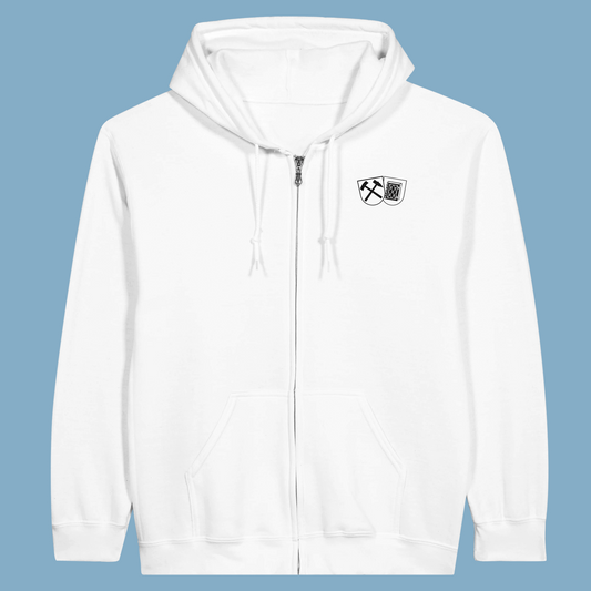 Unisex Kapuzen-Zip-Hoodie "Ruhrpott, Verein, Stadt" (Beidseitig bedruckt)