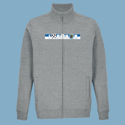 Unisex Sweatjacke "Region, Stadt, Verein"