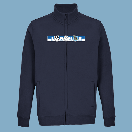 Unisex Sweatjacke "Region, Stadt, Verein"