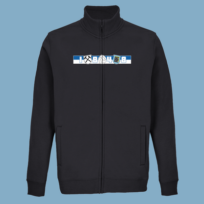 Unisex Sweatjacke "Region, Stadt, Verein"