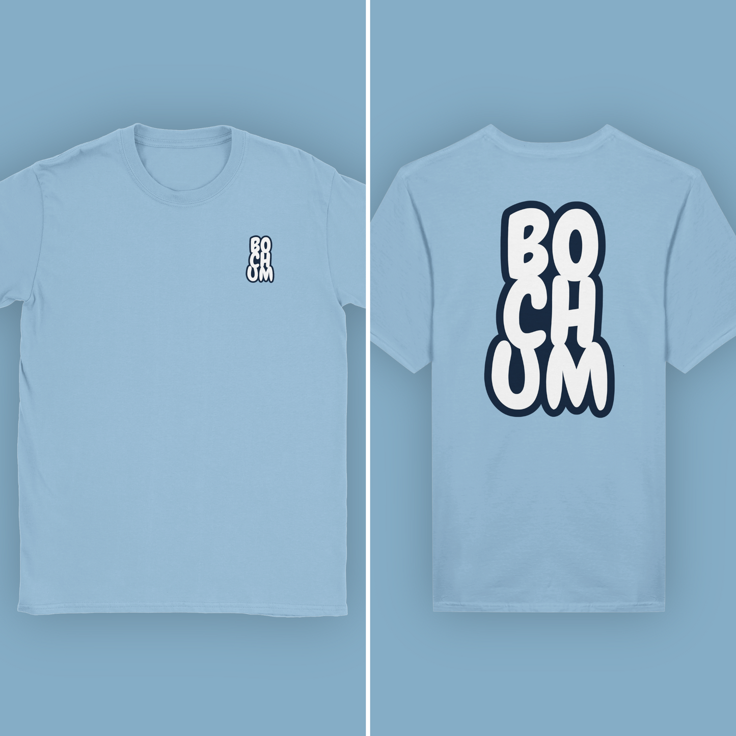 Unisex T-Shirt "Bochum Cartoon Rück/Beidseitig"