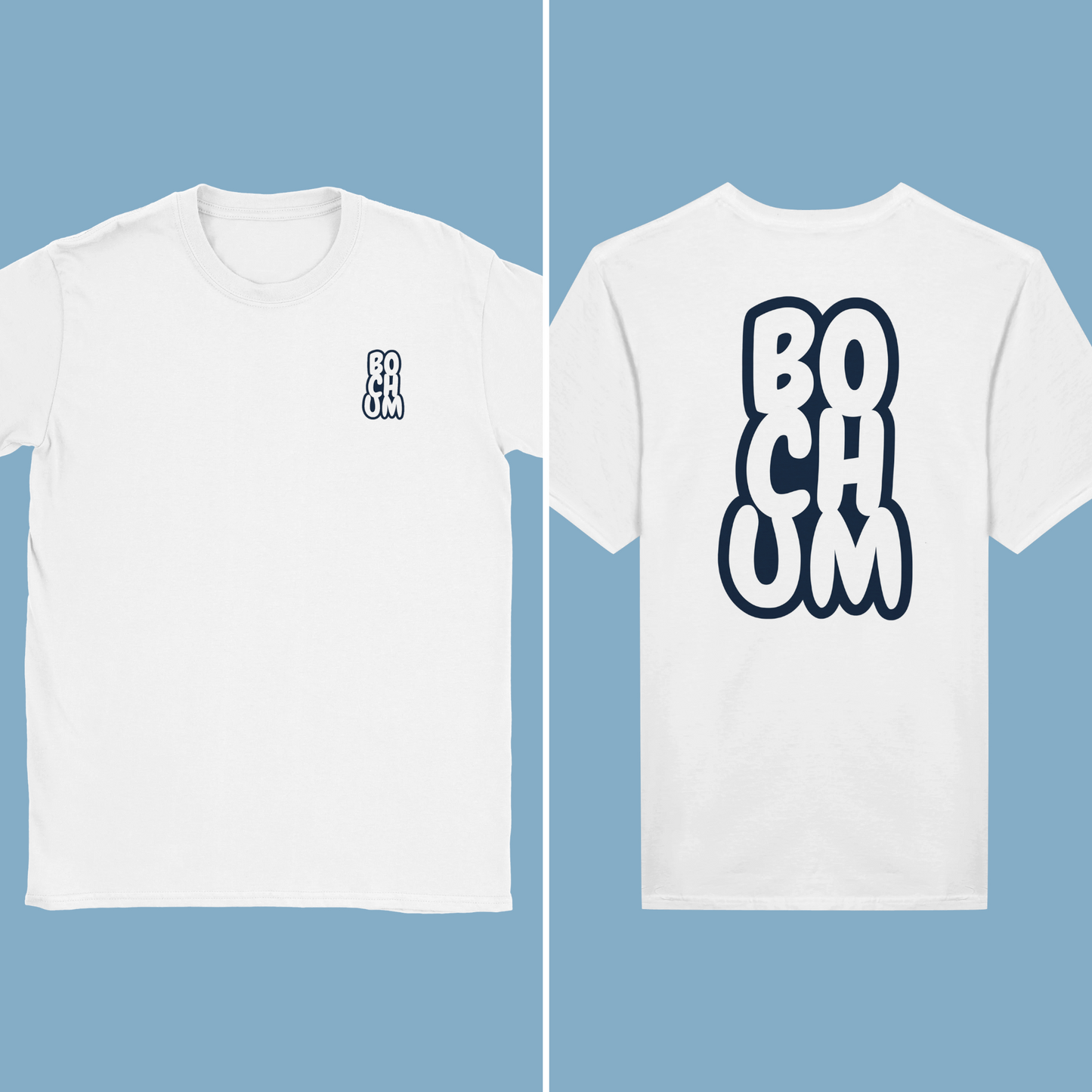 Unisex T-Shirt "Bochum Cartoon Rück/Beidseitig"