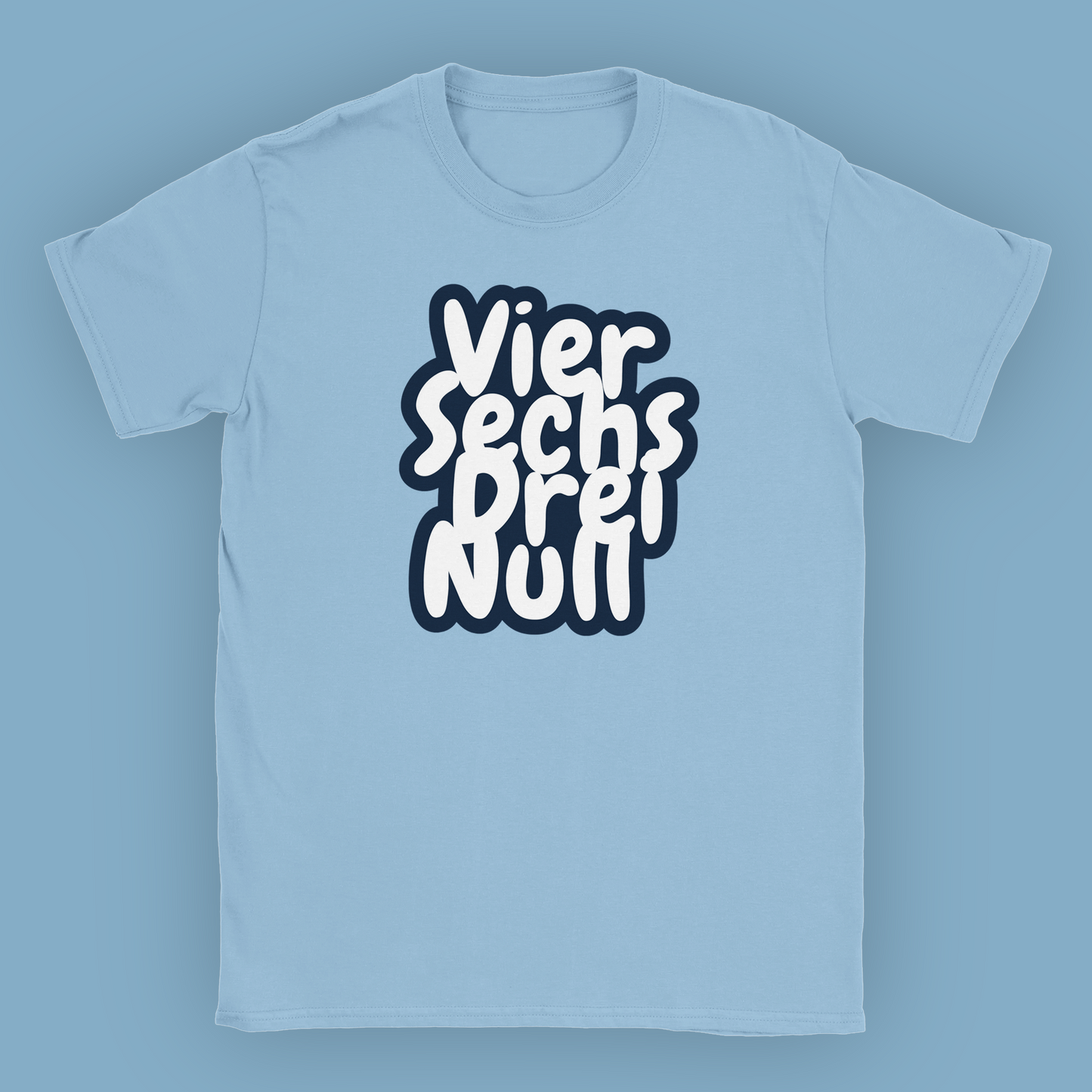 Unisex T-Shirt "Viersechsdreinull Cartoon Vorderseite"