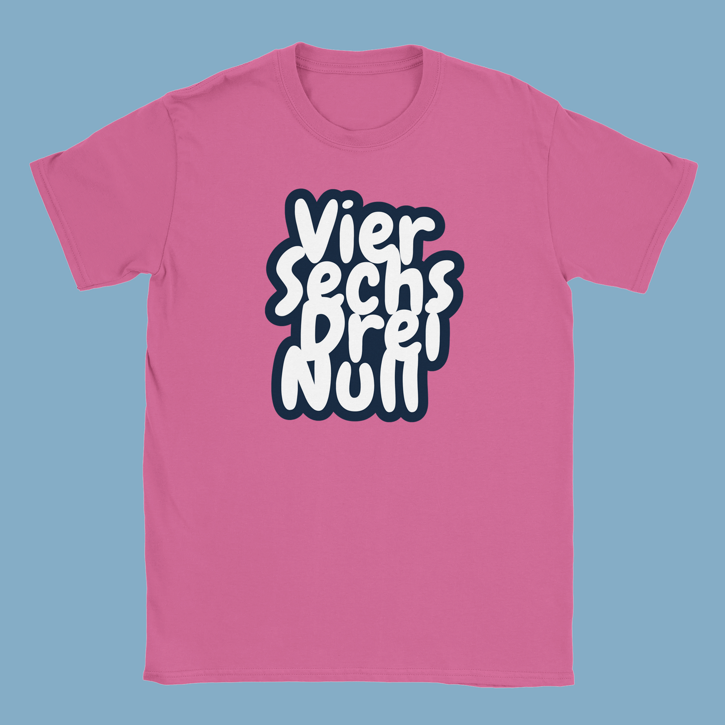 Unisex T-Shirt "Viersechsdreinull Cartoon Vorderseite"
