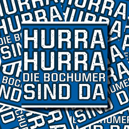 Aufkleber "Hurra Hurra"