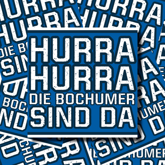 Aufkleber "Hurra Hurra"