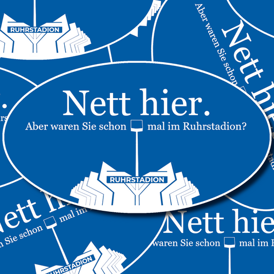 Aufkleber "Nett hier."